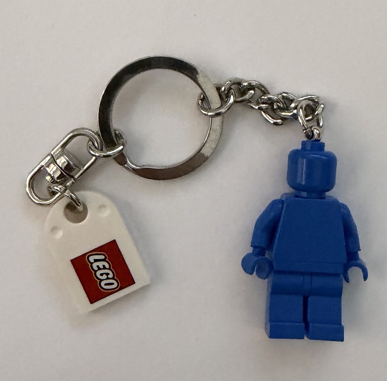 LEGO VIP Exclusive Blue Minifigure Keychain Ring #854090