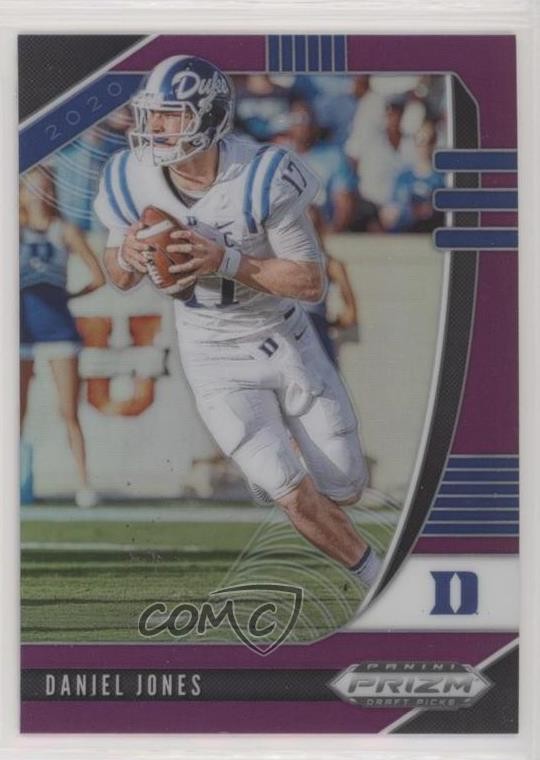 2020 Panini Prizm Draft Picks Purple Prizm Daniel Jones #23 15d4