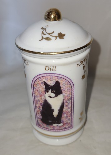 Cats of Distinction Spice Jar Collection by Lenox 1995 Dill