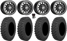 Sedona Sano Bdlk 15x7 Wheels Bk 33" Pro Runner Tires Can-Am Maverick X3