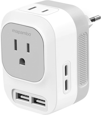 Mapambo 220V to 110V Voltage Converter US Europe for Grey 
