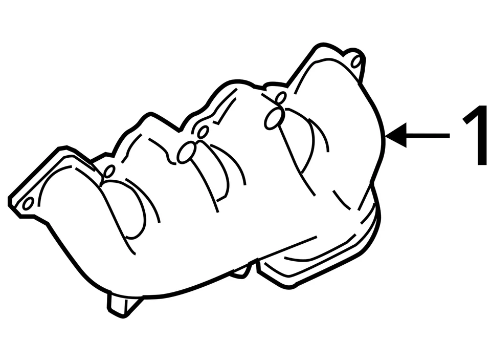 GM CADILLAC CTS 2004-2015 colector de escape 12611322 nuevo OEM Foto 4 de 4