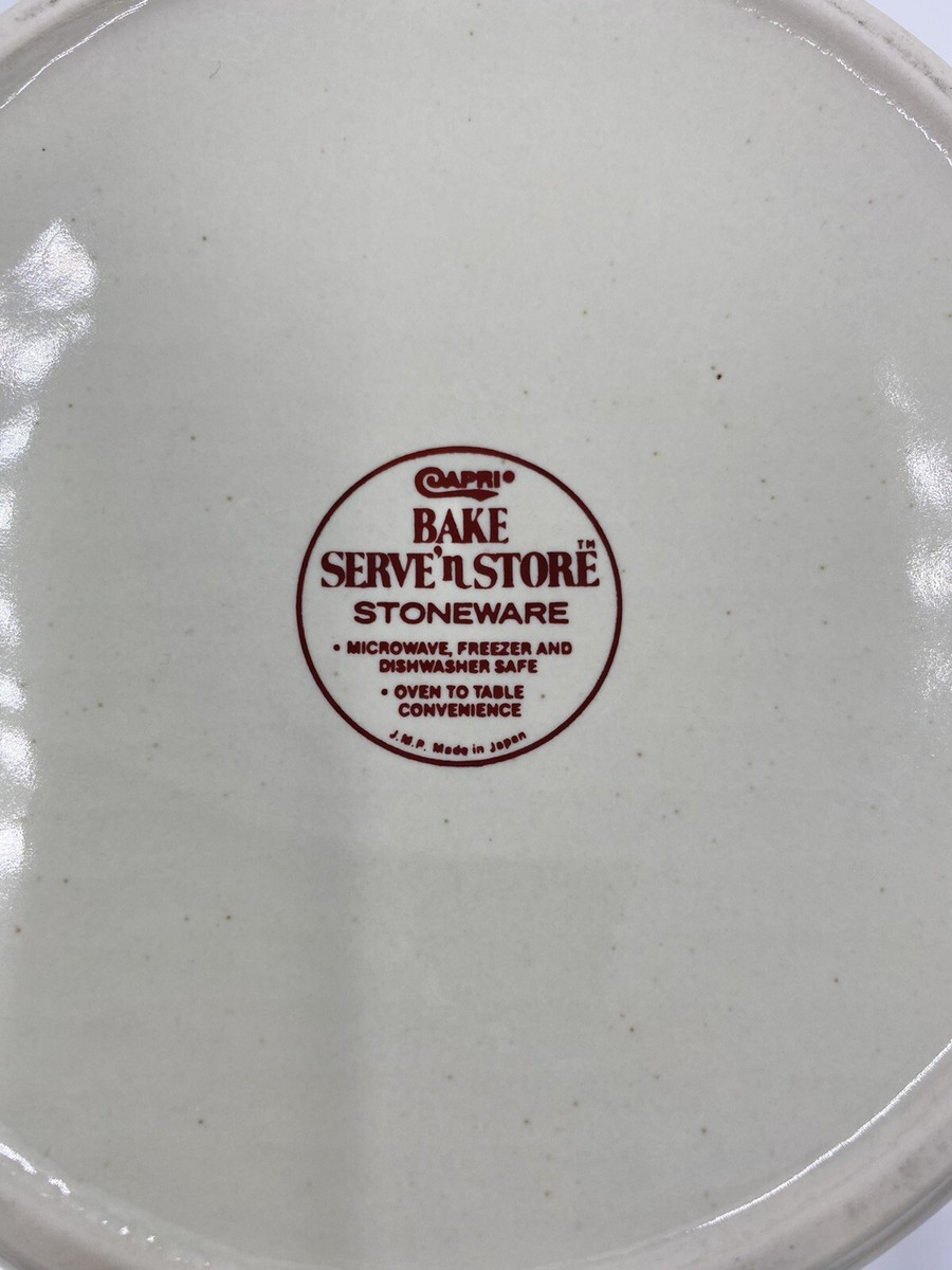 ヤナカーン　Dessert Capote Vintage Capri Bake Serve N Store Stoneware Set Of 3 JMP