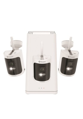 Swann AllSecure 4K UHD Wireless Security Kit with 3x Wire-Free Cameras & NVR