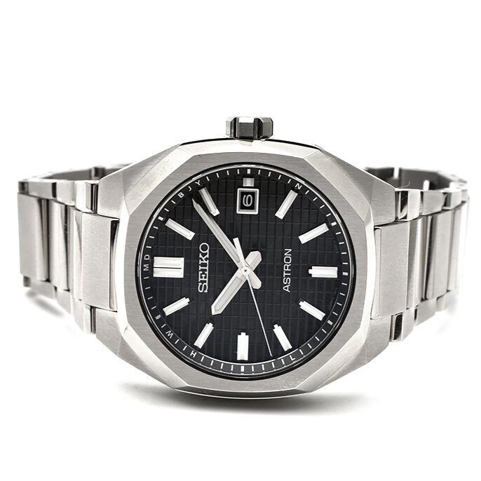 SEIKO ASTRON NEXTER SBXY063 DYNA Titanium Radio Solar Watch Black