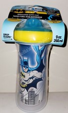 DC BATMAN INSULATED SIPPY CUP. LEAK PROOF. 9 OZ /BPA FREE / 12m 
