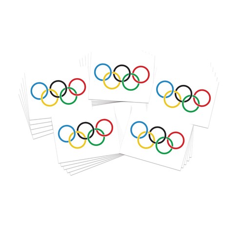 Olympic Rings Temporary Tattoos 25pk eBay
