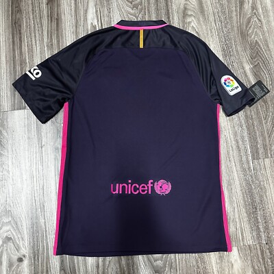 NIKE 2016-17 BARCELONA AWAY JERSEY MENS LARGE 776844-525 DEEP