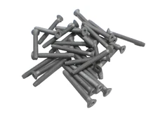 20- 1/4" x 2.5" PLATED Torx Self Tapping Trailer Deck Screws ACQ Treated Wood