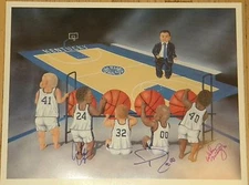 UK Kentucky Wildcats Baby Print Kiddy Kats 16x20 Autographed signed Delk McCarty