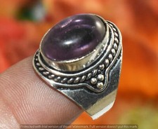 Amethyst Gemstone Turkish Style Ring Us Size 7" U343-D163