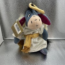 Vintage 2000 Disney Store Mini Bean Bag Eyeore Choir Angel 9'' Plush Beanie