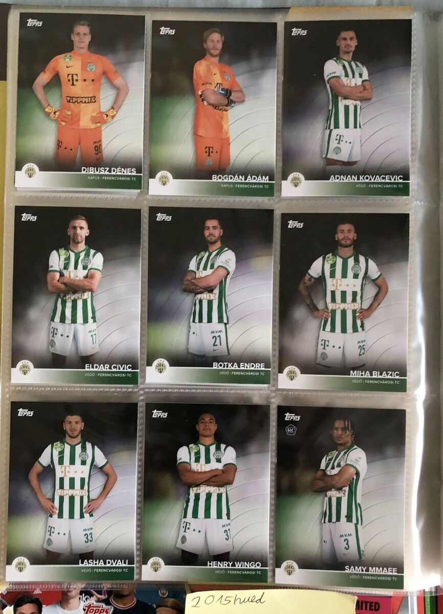 Topps Official Team set 2021/22: 50 Exclusive Cards Ferencvarosi