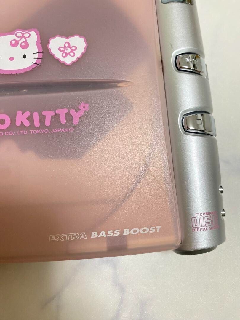 Kenwood DPC-KT103 Portable CD Player Sanrio Hello Kitty Pink Kenwood DPC-KT103 Portable CD Player Sanrio Hello Kitty Pink
