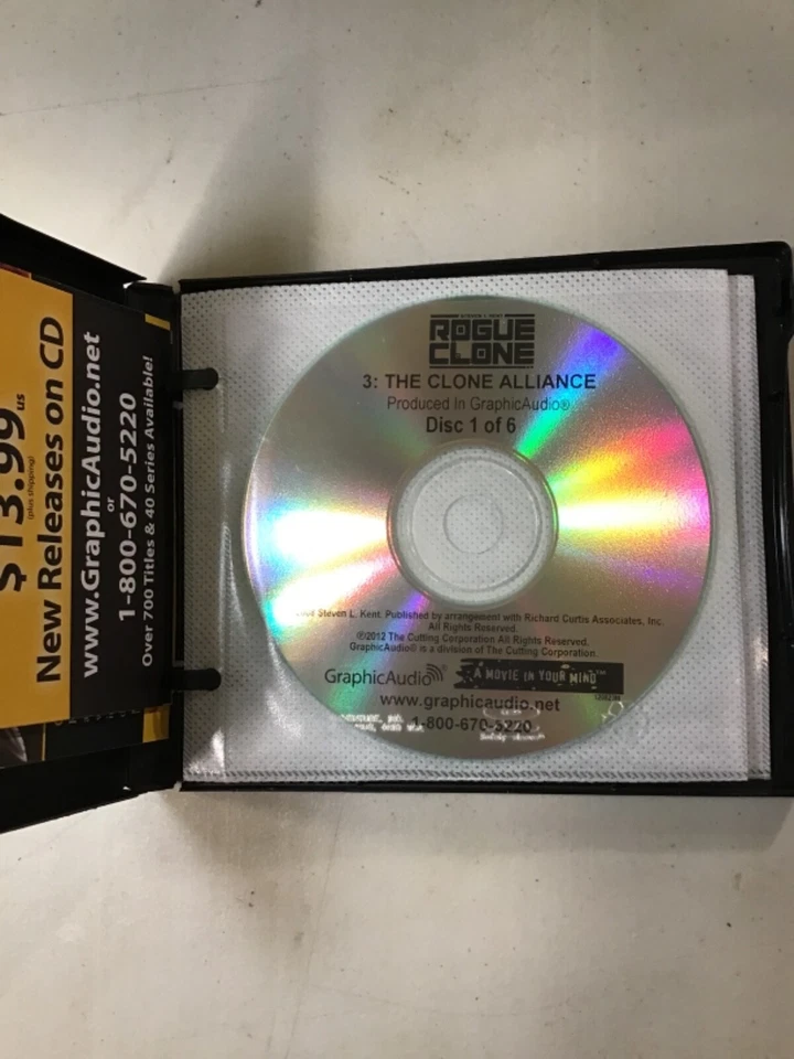 Rogue Clone: The Clone Alliance GraphicAudio CD Audiobook By Steven L Kent #3 - Image 3 of 4