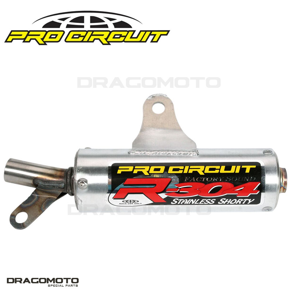 Pot échappement PRO CIRCUIT R-304, l'excellence en inox et alu pour Suzuki RM 80 X