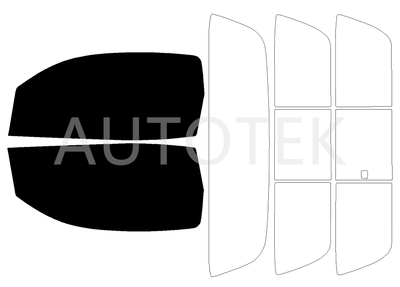 AUTOTELK Pre-Cut Window Tint Film For Toyota Tundra Front Two Door Windows – Any Shade 5% To 70%