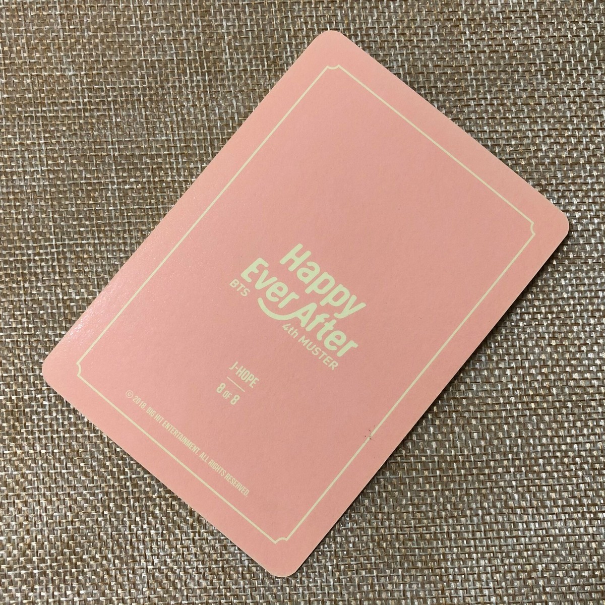 BTS J-HOPE 8/8 [4th Muster Happy Ever After Official Mini BTS J-HOPE 8/8 [4th Muster Happy Ever After Official Mini