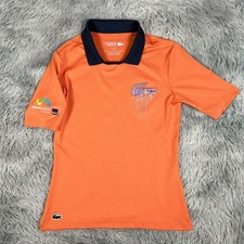 Lacoste Sport Women  s Slim Fit Miami Open Orange Jersey Tennis PF2681 Polo 32