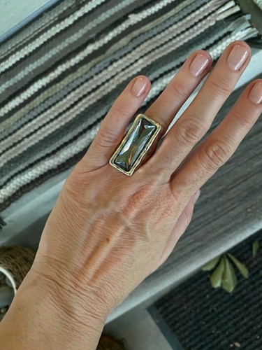 Handmade Uno STYLE De Único 50's Ring GRAY Size 7 (R40) - Picture 5 of 5