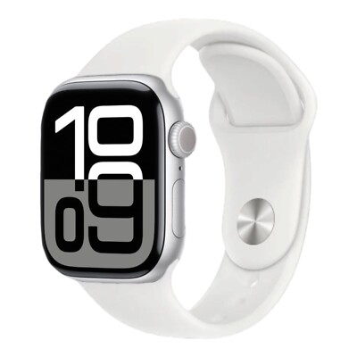 Apple Watch Series 10 42mm Silver Aluminum White Band
