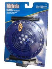 Kite Reeler Kite Winder Blue w 200ft 25lb Nylon Line String by X-Kites
