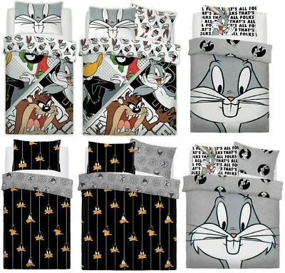 Looney Tunes Duvet Quilt Cover Set & Pillowcase Single Double Kids Bedding Gift - Image 1 of 4