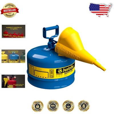 Type I 2.5 Gallon Safety Can - Leakproof, Flame Resistant Storage for Kerosene