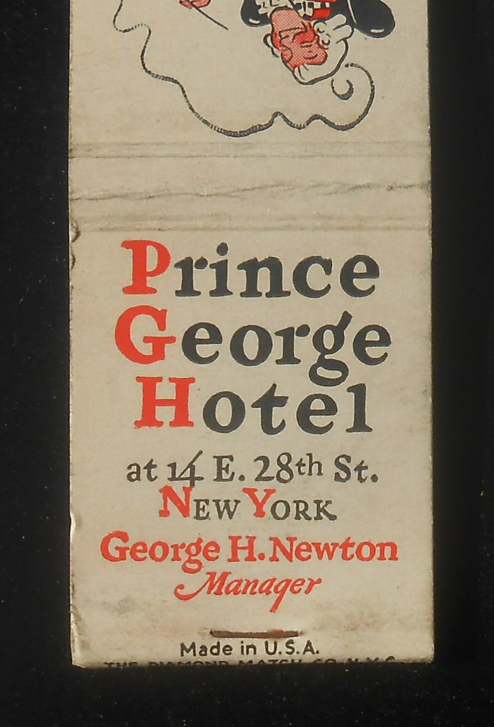1930s Prince Hotel H. Newton Manager 14 E. 28th St