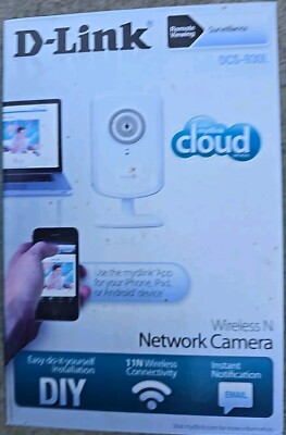 D Link DCS-930L Network Camera Wi-Fi Home Security Viewing App Wireless Open Box