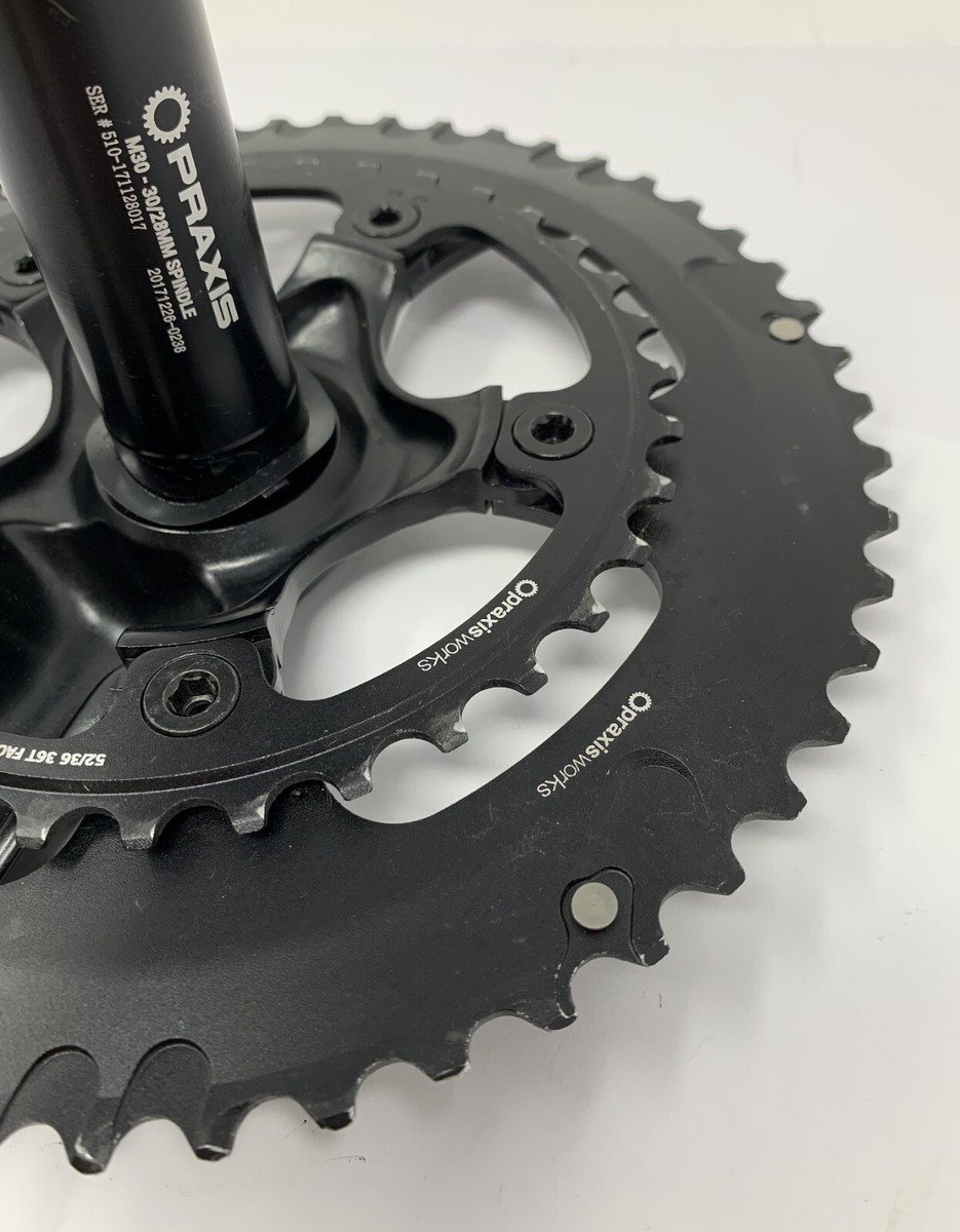 パーツ Praxis works 52-36 170mm PRAXIS WORKS COLOFORGED クランクセット 170mm 52-36T