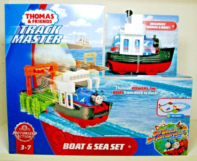 thomas & friends trackmaster boat & sea set