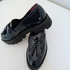 Sarto Balinna by Franco Sarto Loafers Size 6 Navy Blue Paten Leather