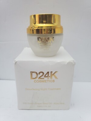 Resurfacing Night Treatment D24K COSMETICS Full Size 1.7 Oz  50 ML $495 Retail