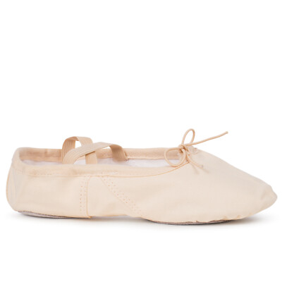 Ballettschläppchen Ballettschuhe 108 (Leinen, geteilte Sohle, Größe 35-43)