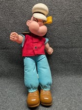 15" POPEYE the sailor Man plush / vinyl doll Head/Arms vinyl, shoes plastic