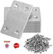60x38mm Mending Plate Stainless Steel Right Angle Plate Screws Included