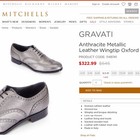 * NEW * $645 GRAVATI Neiman Marcus Women's 7.5 M Metallic Leather 4916 * Trees — photo 4