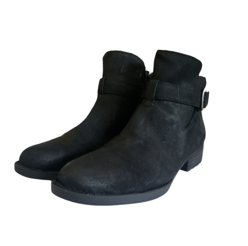 12M Leather Buckle Strap Bootie | eBay