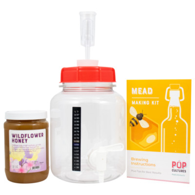 Mead Making Kit - Pop Cultures - Complete Kit - Equipment & Ingredients Homebrew