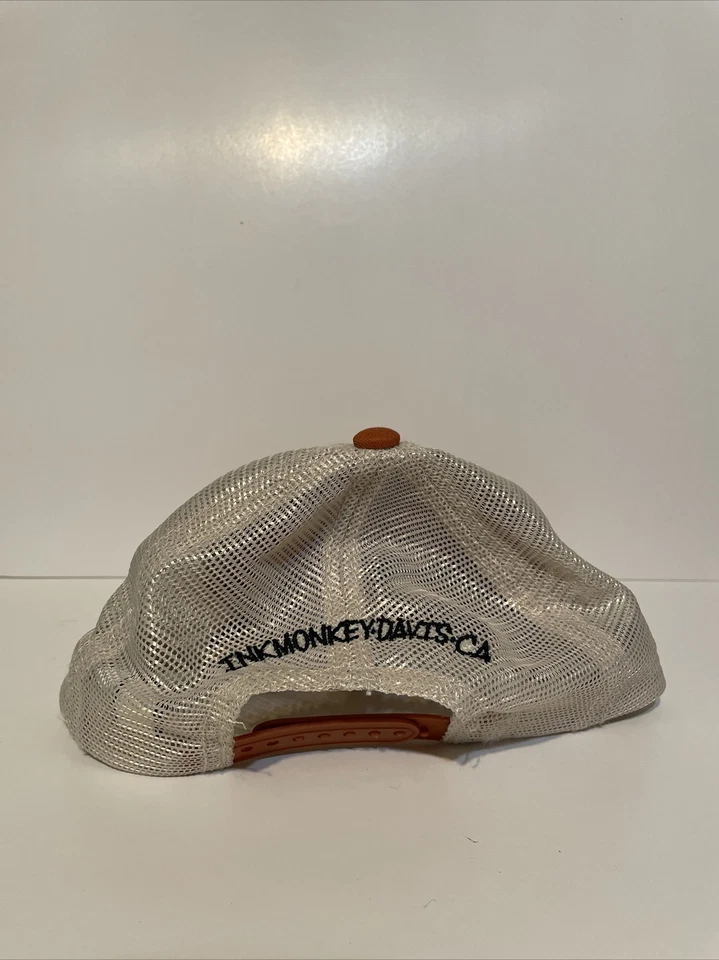 INK MONKEY Orange & White SnapBack Trucker Hat - Image 4 of 4