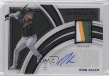 2022 Immaculate Clearly Material Signatures Blue 6/10 Nick Allen Auto 0zu6