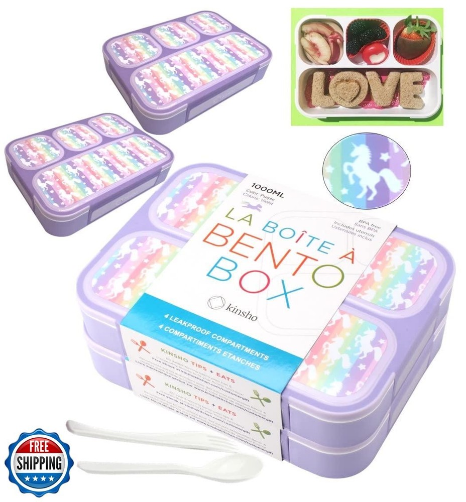 Leakproof Bento Lunch Box for Kids & Adults by Kinsho – Durable & Stylish