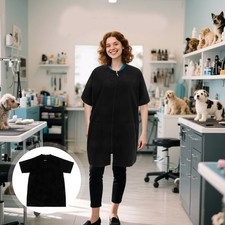 Professional Salon Apron Pet Uniform Grooming Smock Barber Jackets Women
