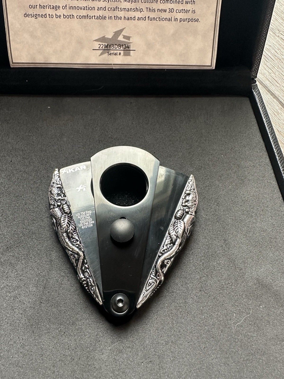 Xikar Xi3 3D Phantom Mayan Double Guillotine Cigar Cutter