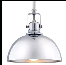Kira Home Belle 9" 60W 1-Light Brushed Nickel Bowl Pendant Contemporary Shade