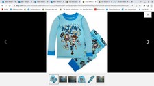 Size 6 Disney's Pixar Toy Story Action Packed Blue Pajama Set NIP Disney Store