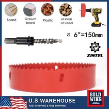 Hole Saw Blade Corn 6" Hole Drilling Cutter Cornhole Board Woodworking Tools US