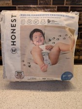 NEW-The Honest Company 19-Pack Plant-Based 3T-4T Training Pants Leak Protection