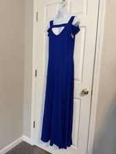 Ladies Royal Blue Unbranded Sz Large Summer Dress